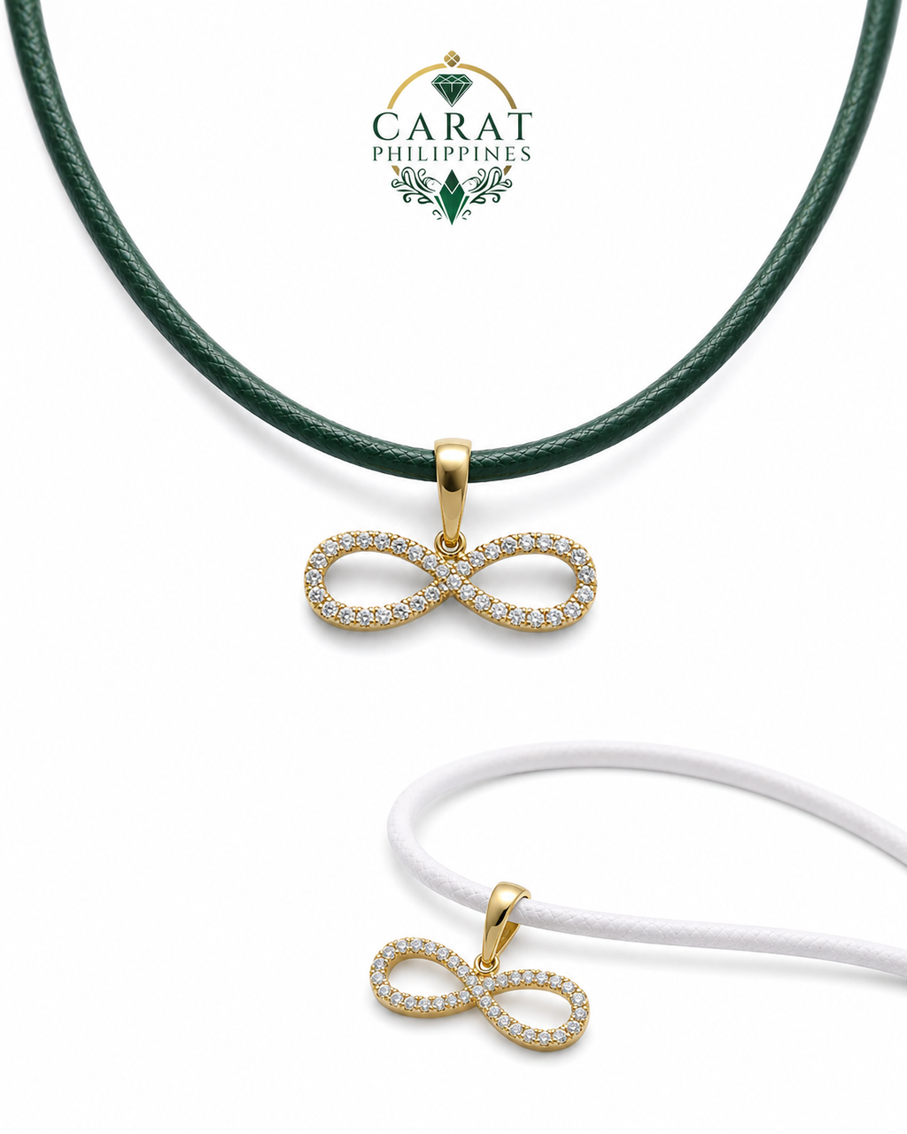 Eternity Pendant with Natural Diamonds in 18K