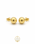 14K Yellow Gold 10mm Ball Stud Earrings