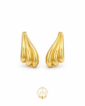 14K Sculpted Gold Fashion Earrings