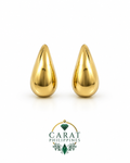 Chunky Drop Earrings  14K Yellow Gold
