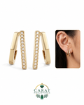 Modern Geometric Gold Earrings