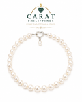 Graduated Cultured Pearl Necklace with 14K White Gold Heart Clasp