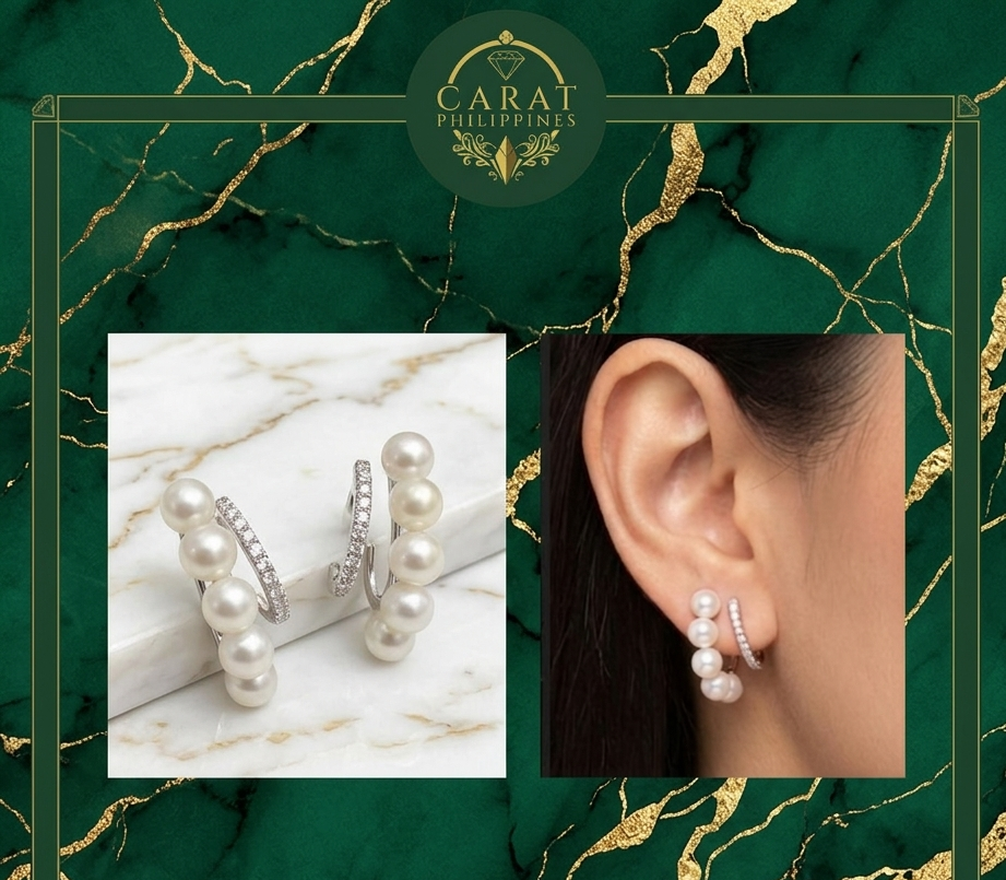 Seraphina Dual-Band Pearl & Diamond Crawlers
